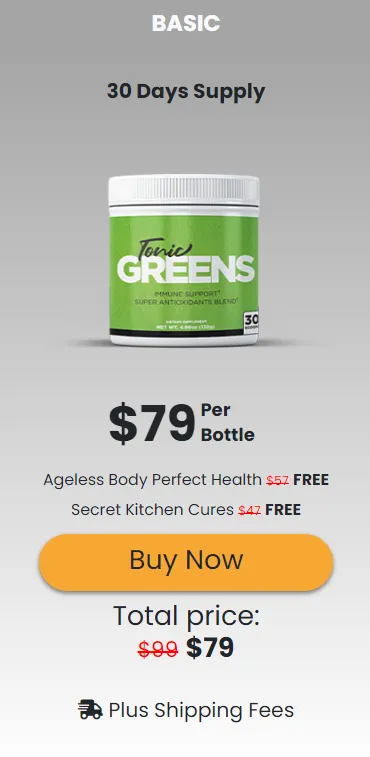 tonic greens pricing 1 bottle