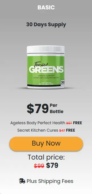 Tonic Greens 1 bottle pricing
