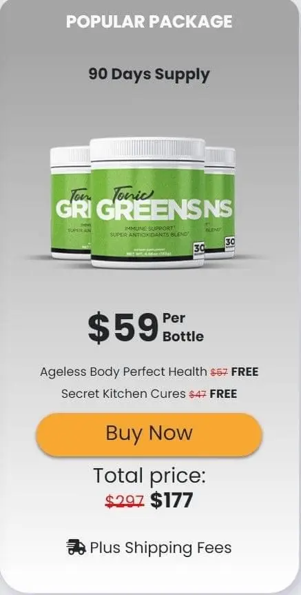 tonic greens pricing 3 bottle