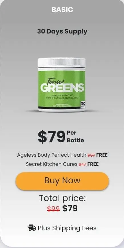 tonic greens pricing 1 bottle