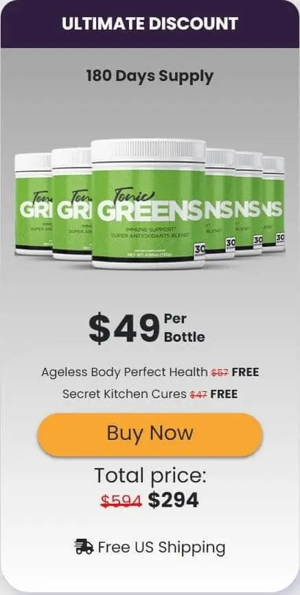 tonic greens pricing 6 bottle